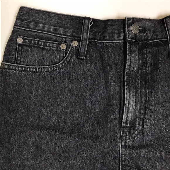 NWT Madewell The Perfect Jean Short 28 Faded Black - Picture 4 of 12